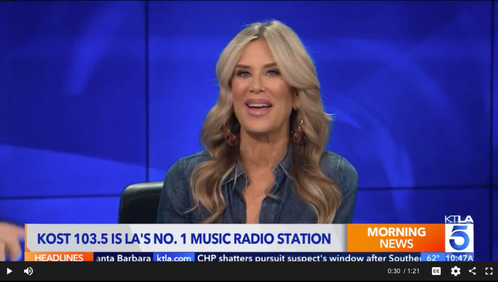 KOST 103.5 is #1 in Los Angeles